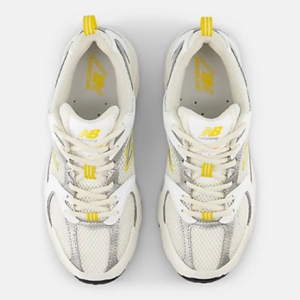 New Balance White and Yellow Women's Sneakers 0032 - Picture 3 of 15